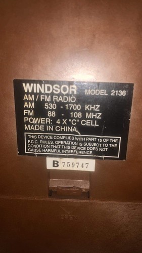 MODEL 2136 REPLICA ANTIQUE MUSIC ART DECO AM/FM RADIO Tested Great - Picture 3 of 7