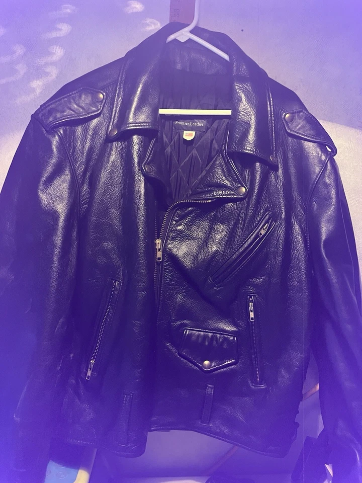 vintage frontier leather, size 54 jacket - Image 2 of 4