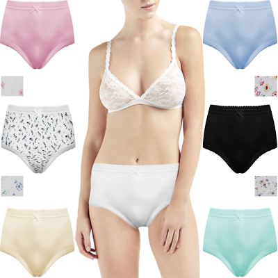 9er PACK DAMEN MAXI SLIPS FULL MAMA SLIP UNTERWÄSCHE DAMEN SLIPS 36-54