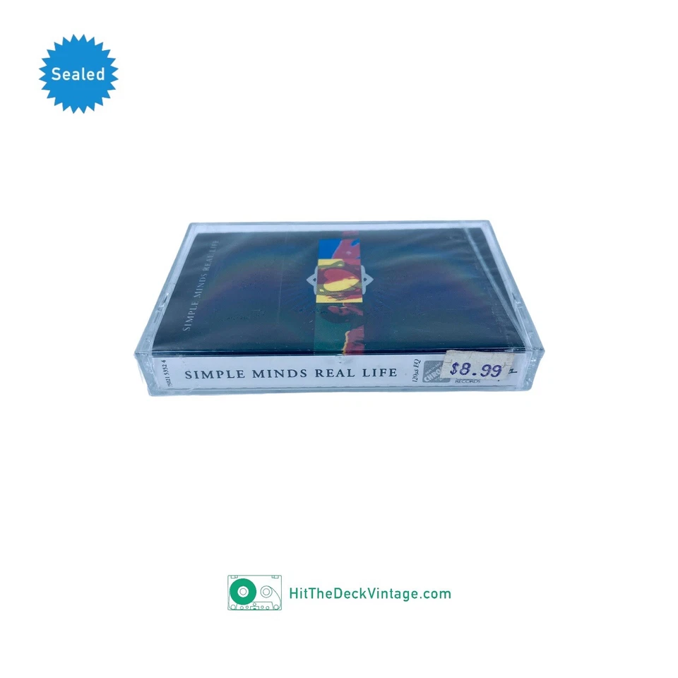 Simple Minds – Real Life Cassette Tape (1991) w/ Hype Sticker US 1st SEALED - Image 3 of 4