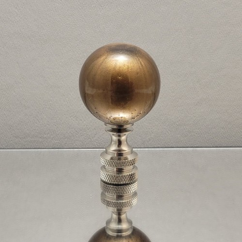 Handmade Resin Lamp Finials/Need Custom Colors? Nickel/Polished/Antique Base - Picture 28 of 51