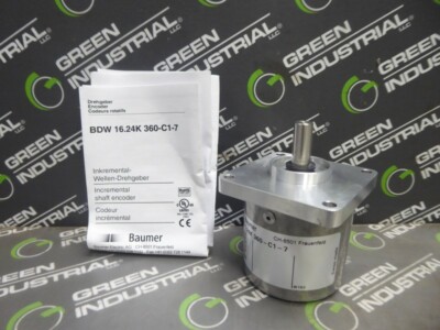NEW Baumer BDW 16.24K 360-C1-7 Incremental Shaft Encoder