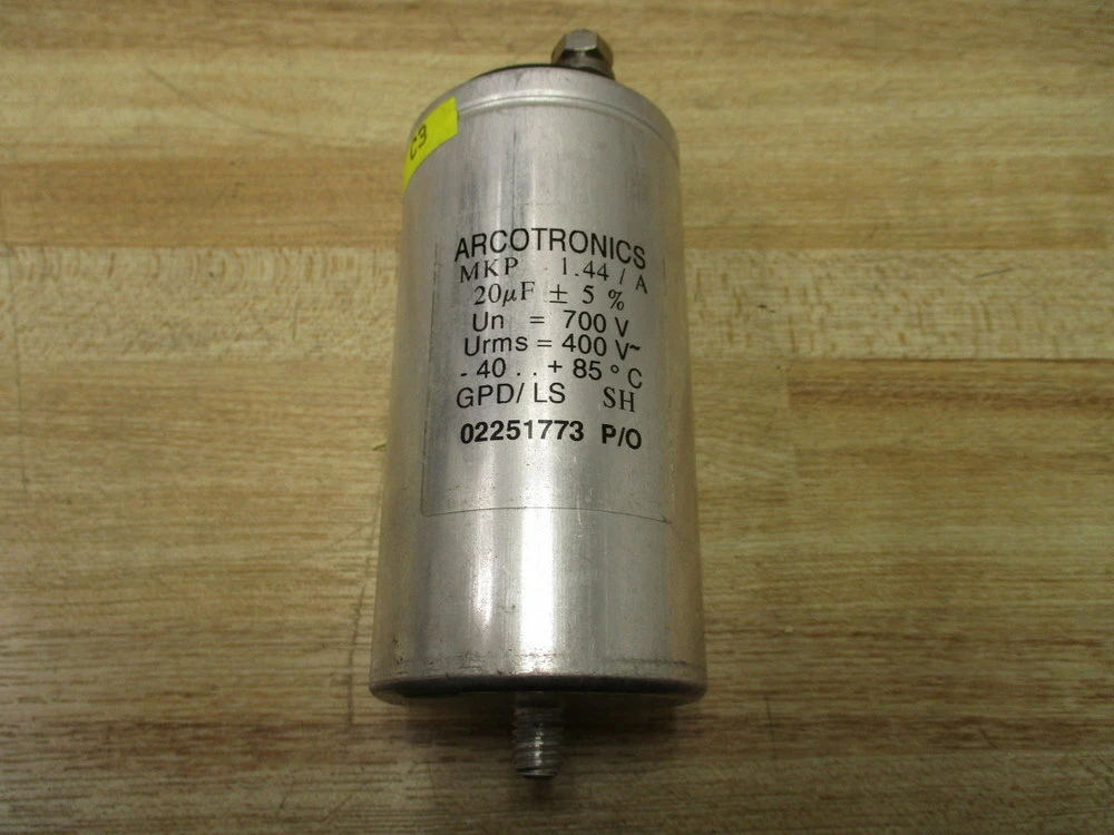 Arcotronics MKP 1.44/A Capacitor 02251773 20µF Un= 700VAC Arcotronics MKP 1.44/A Capacitor 02251773 20µF Un= 700VAC