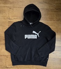 Puma Hoodie Sweatshirt Unisex Youth XL Black L/S Pullover Logo Pocket