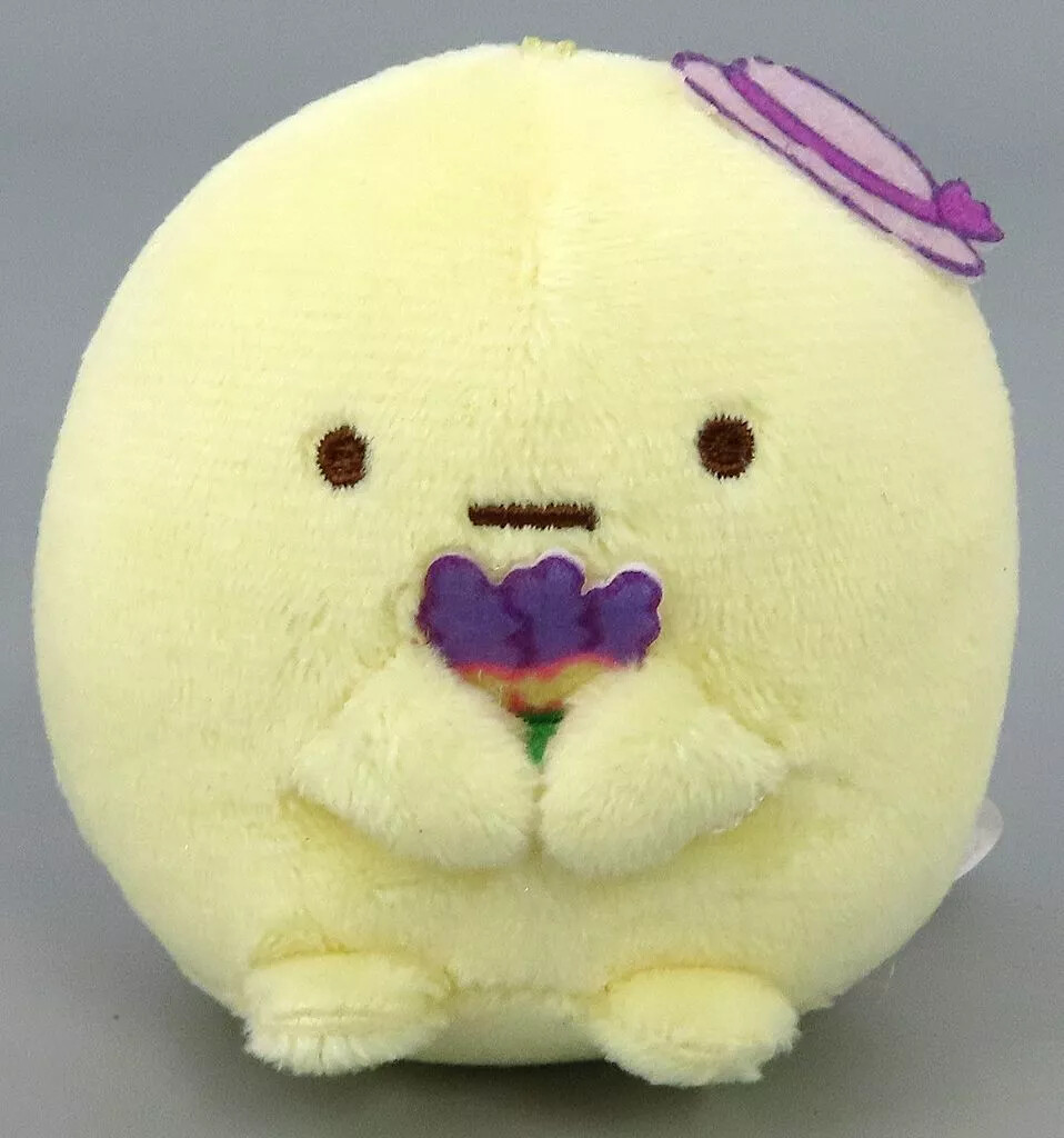 Sumikko Gurashi Tapioca Llavero de felpa de lavanda con cadena de bola - JAPÓN