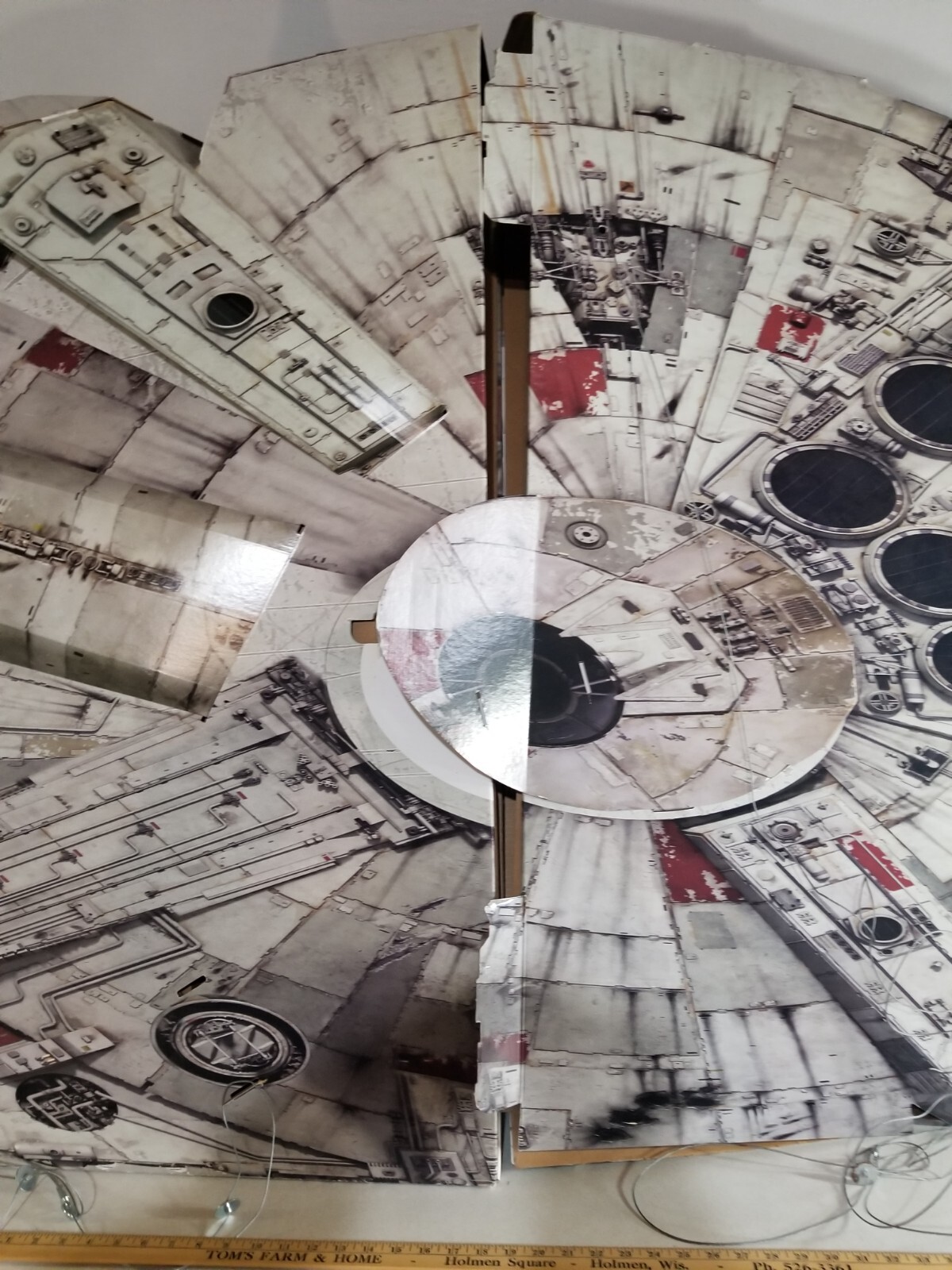1977 Star Wars MILLENNIUM FALCON Store Display HUGE 8 foot! eBay