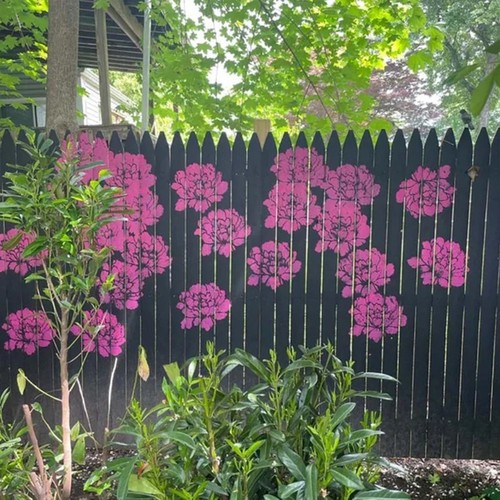 Flower Stencils For Garden Fence 6PCS Reusable Flower Templates Spray Paint - Picture 7 of 9