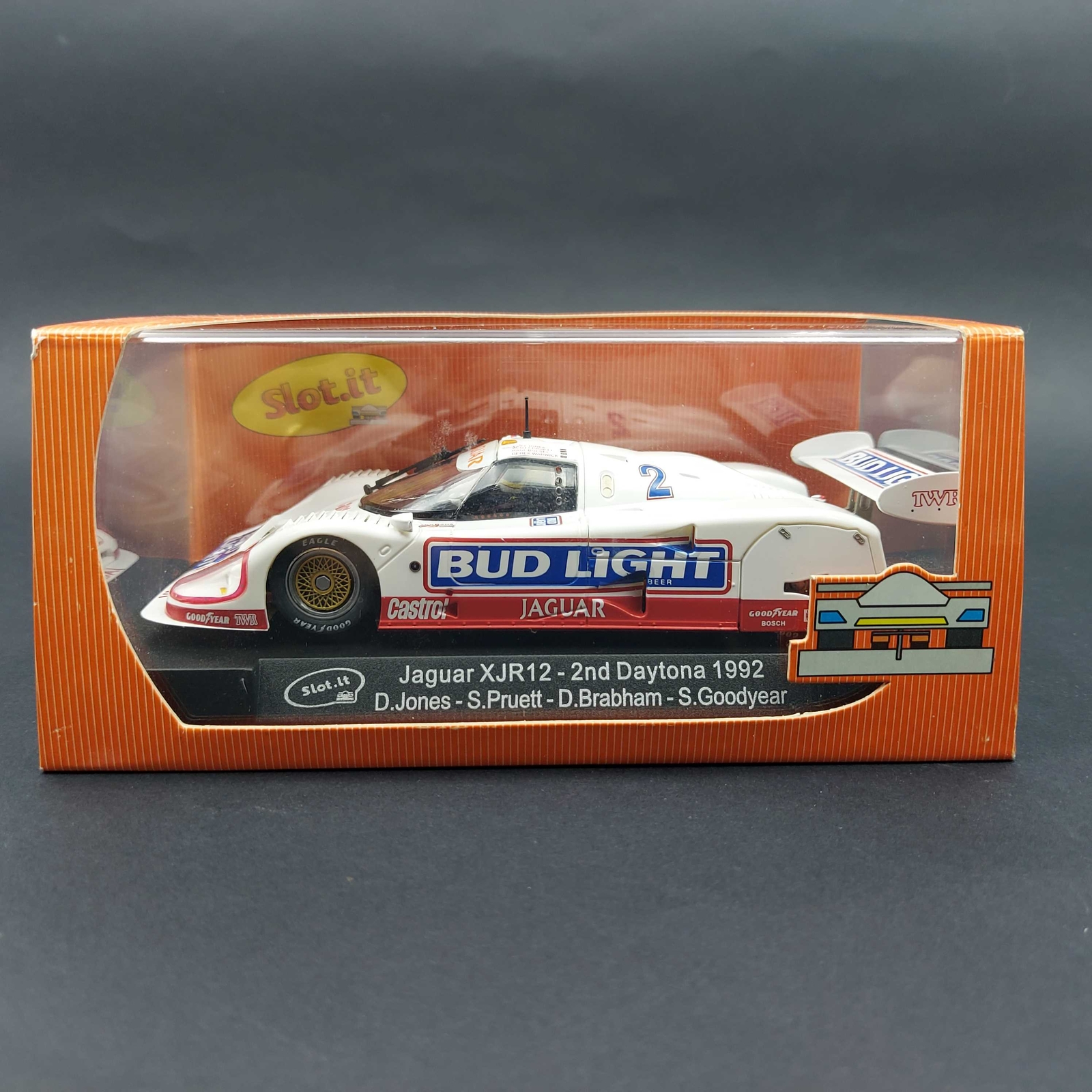 Slot.it Jaguar XJR12 slot car 2nd Daytona 1992 Jones Pruett SICA13a MIB...