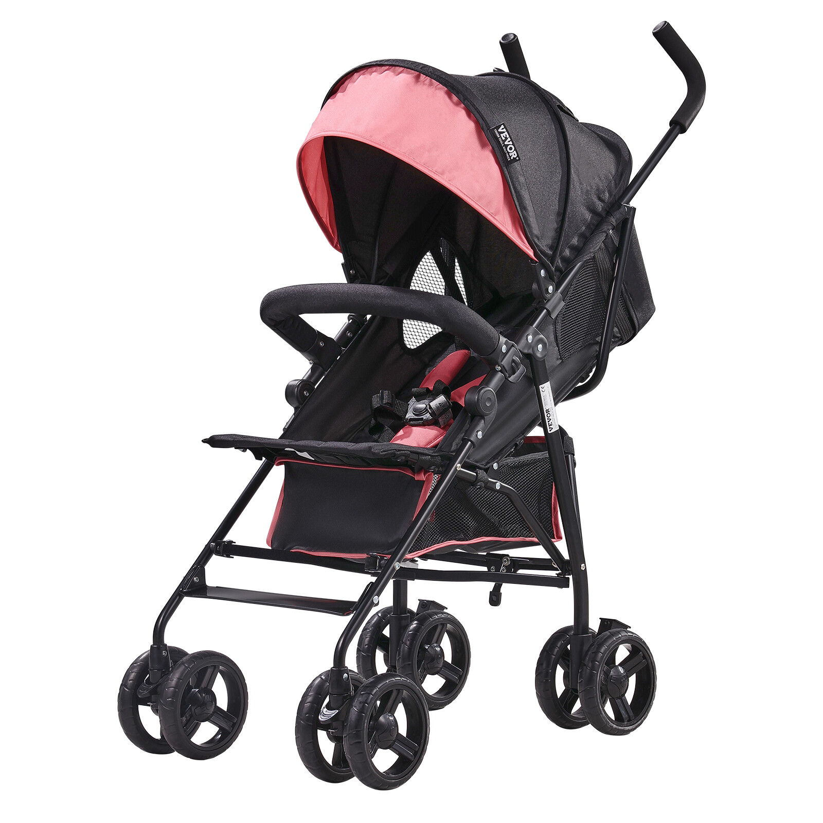 Poussette poussette de voyage VEVOR rose pour balades en ville