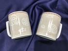 2 MIKASA FASHION PLATE SHORELINE MUGS shell motif C107 NEVER USED! new! — photo 7
