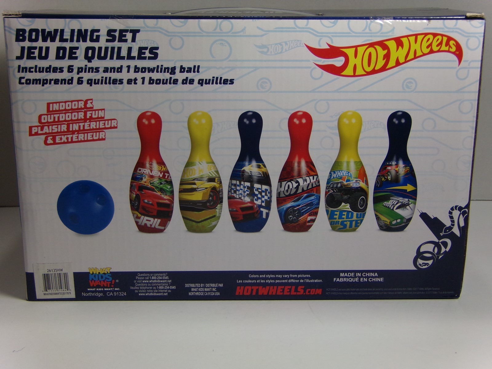 hot wheels bowling set