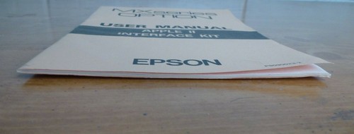 1981 Epson User Manual MX Series Option Dot Matrix Printer Apple II Interface - Picture 3 of 9