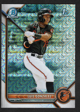 2022 Topps Bowman Luis Gonzalez #BCP-125 Orioles Chrome Prospect Mojo Refractor