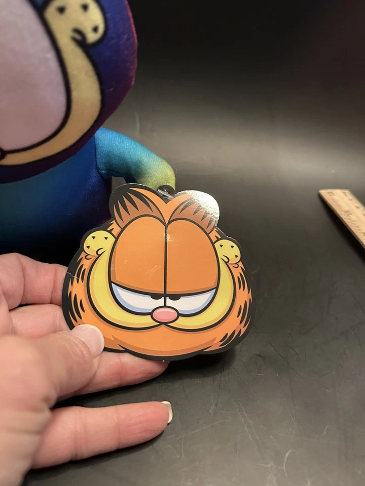 "Muñeca de peluche Garfield Tie-Dye TV dibujos animados arco iris degradado gato y amigos - 7""" Foto 2 de 4