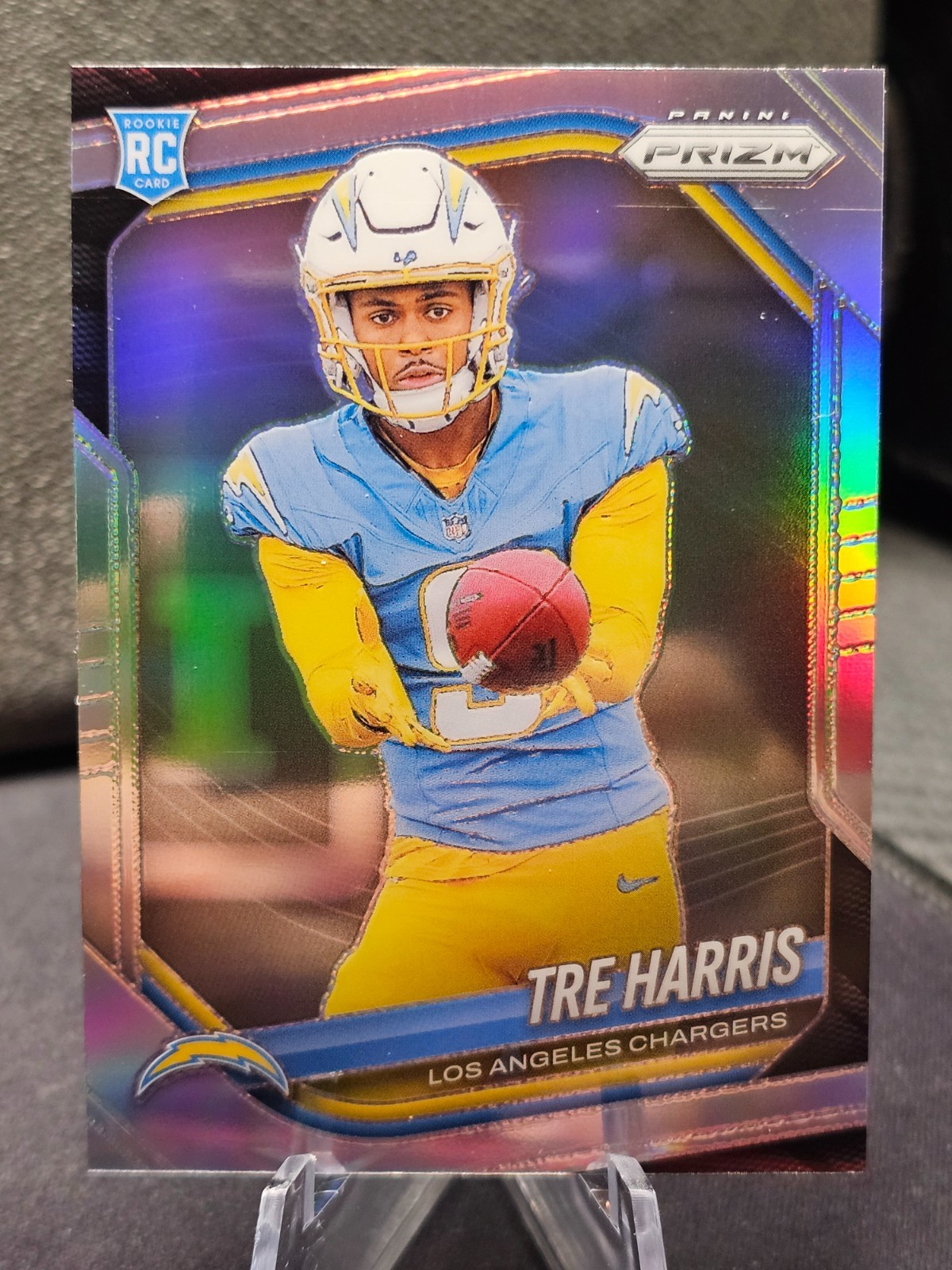 2025 Panini Prizm Tre Harris SILVER PRIZM Rookie Card RC #371 Chargers