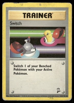 Switch 123/130 Base Set 2 Pokemon TCG trading card