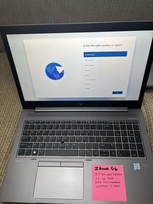 HP ZBook G6 Workstation Laptop i7 16GB RAM SSD Windows 11 Pro FAST