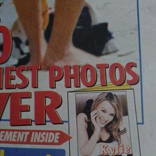 Kylie Minogue vintage newspaper photo album 15/7/2002.