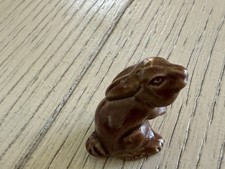 Wade Whimsies Brown Porcelain Bunny Rabbit Re...