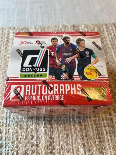 2018/19 Panini Donruss Soccer Sealed Hobby Box 2 Auto On Average Messi / Ronaldo
