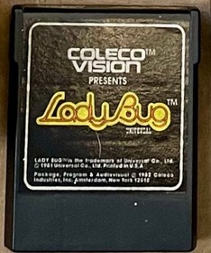 ColecoVision Console in Box w/Power Supply+RF/TV Switch+RF Cable+Lady Bug-Works
