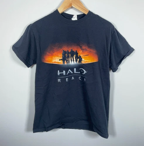 Halo Reach T-Shirt Men's Large Black 2010 Video Game Promo Jerzees Tag Xbox