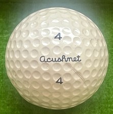 RARE Vintage Acushnet 4 Club Special Golf Ball With C 4 Stamp
