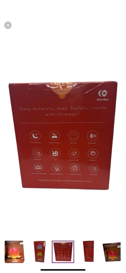 Reloj Despertador Aurora Sunrise con Bluetooth Luz de Despertador Caja Dañada Foto 4 de 4