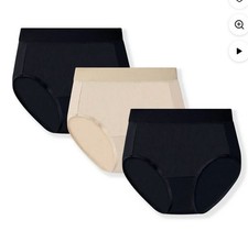 VANITY FAIR 3-Pair Brief Radiant 360 Comfort Underwear Panty Polyester Size M/6