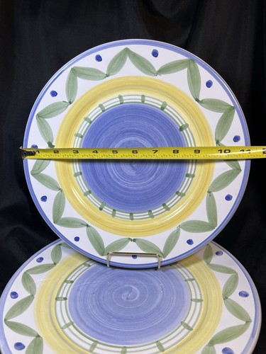 Vintage Williams Sonoma Marisol 2er Set Speiseteller 11 1/4" Italien handbemalt - Bild 4 von 24
