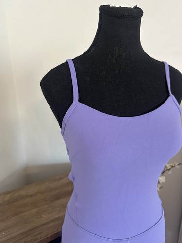 Lululemon Cross-Back Nulu Yoga Bodysuit 25" Dark Lavender Size 6 - Picture 6 of 11