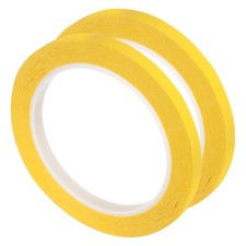 2 Rolls Yellow 0.39 Inch x 72 Yards Polyester Film Tape 10mm x 66m
