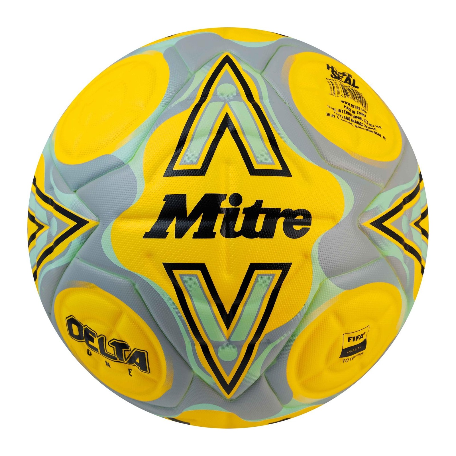 Футбольный мяч Mitre Delta One 5 Желтый/Черный/Серый 5 Желтый/Черный/Серый