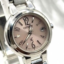 CITIZEN xC H058-T016545 Eco-Drive Radio Solar Pink Dial Date Ladies Watch Japan