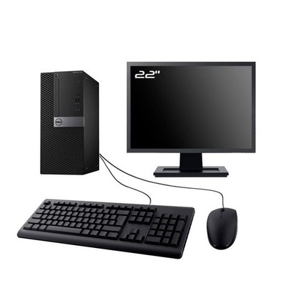 PC Dell Optiplex 7050 MT Bildschirm 22 '' Intel I3-6100 RAM 64Go SSD 960Go W11