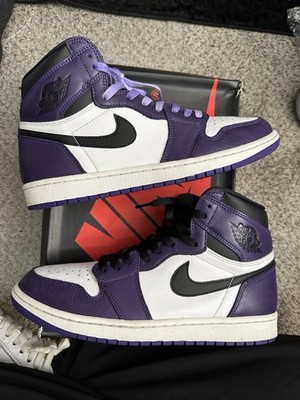 Nike Air Jordan 1 High OG White Black Purple Air Jordan 1 Retro High OG Court Purple White | Limited  main image 3