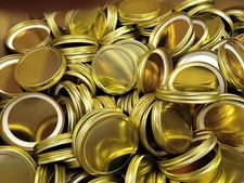 METAL LIDS 83-400 for 16 oz Straight-Sided Glass Jars 12-24-48-96 count 
