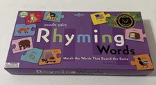 Rhyming Words Puzzle Pairs Game by eeBoo - 2006 Edition - Complete Ages 3