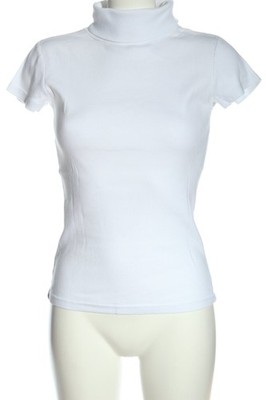 AMISU Rollkragenshirt Damen Shirt Gr. DE 38 weiß Casual-Look