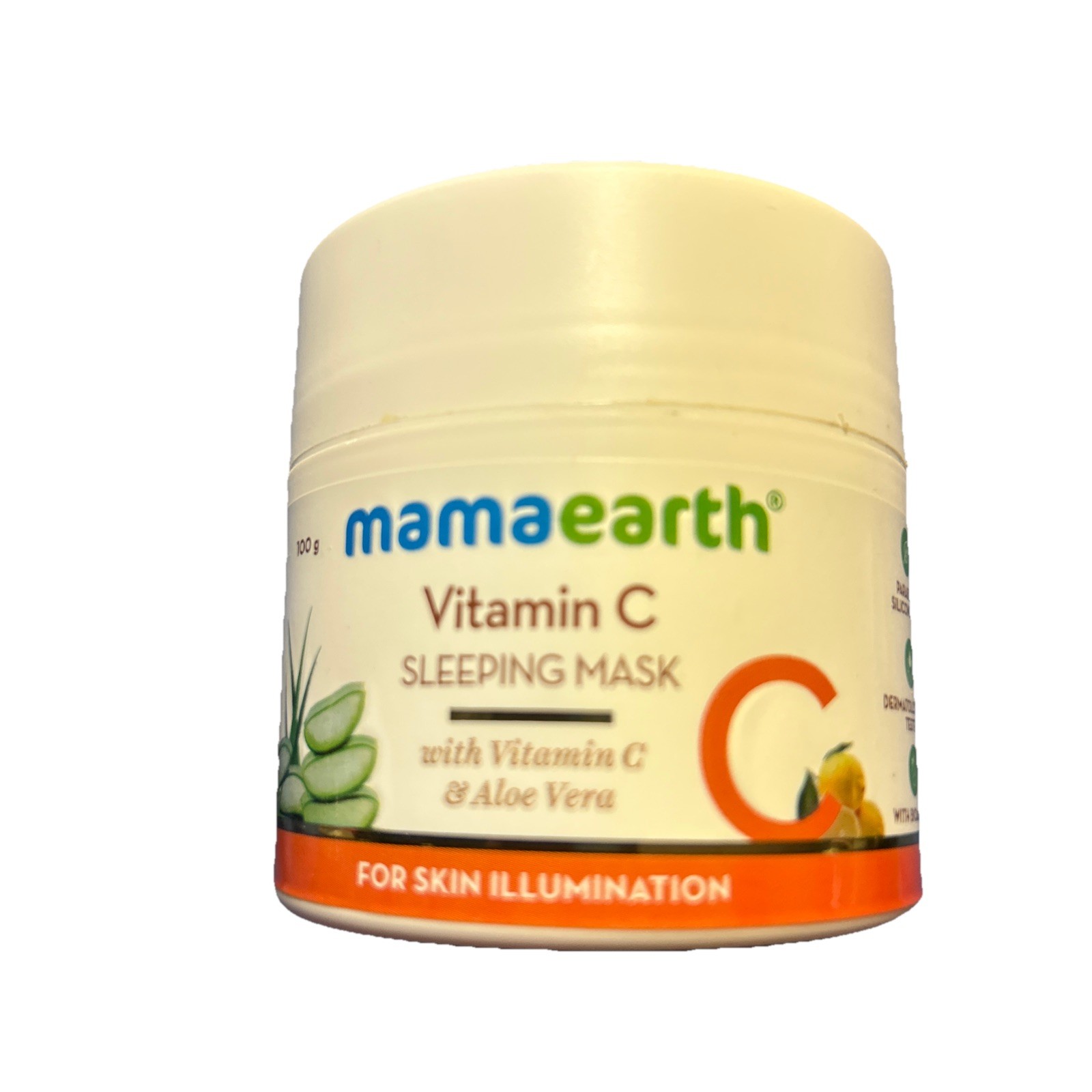 Mamaearth Vitamin C Sleeping Mask With Vitamin E For Skin Illumination 100gm