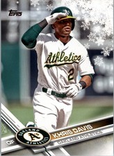 2017 Topps Walmart Holiday Snowflake #HMW20 Khris Davis - BB