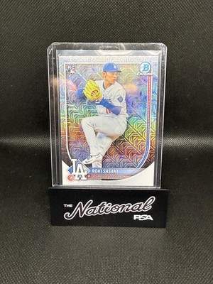 Roki Sasaki - 2025 Bowman Chrome #12 Mojo Refractor (RC) Dodgers