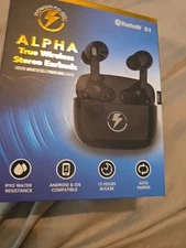 Power to Go Alpha true wireless stereo earbuds - charging case-Bluetooth 5.1 NEW
