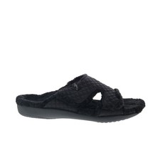 Spenco Janie Slipper SP1113BLK Womens Black Canvas Slides Slippers Shoes