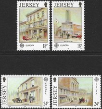 1990 Jersey Sg 517/520 Europa. Post Office Buildings MNH