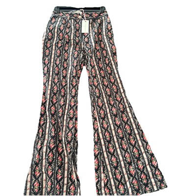 NEW! Loveshackfancy- Floral Meyerson Flared Pants In Blushing Berries Size 12NWT