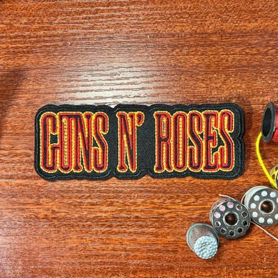 Guns n Roses Patch 80s Classic Rock Axel Slash Embroidered Iron On 1.75x4.75''