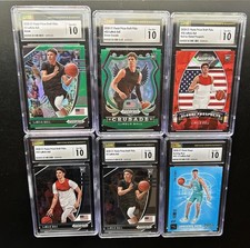 6 card Lamelo Ball RC Lot 2020-21 Variation CSG 10 Gem Mint Prizm More Ice Green