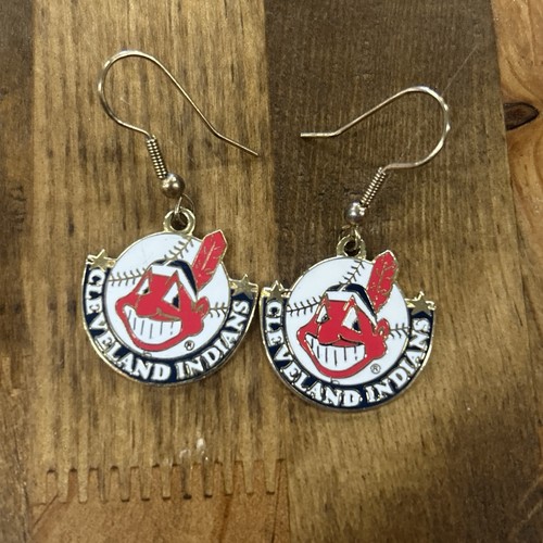 Vintage 1999 Cleveland Indians Chief Wahoo Ohrhänger - Bild 1 von 3