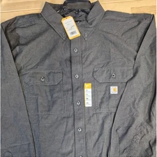 Carhartt/ Loose Fit/ Mid Weight Chambray Long Sleeve/ Button-Up/ Size 2XL/NWT
